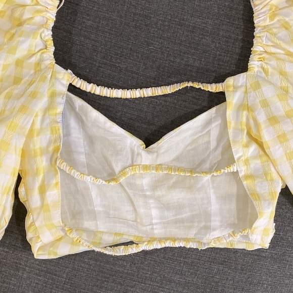 🌼 Zara puff sleeve beaded crop top - Picture 11 of 13